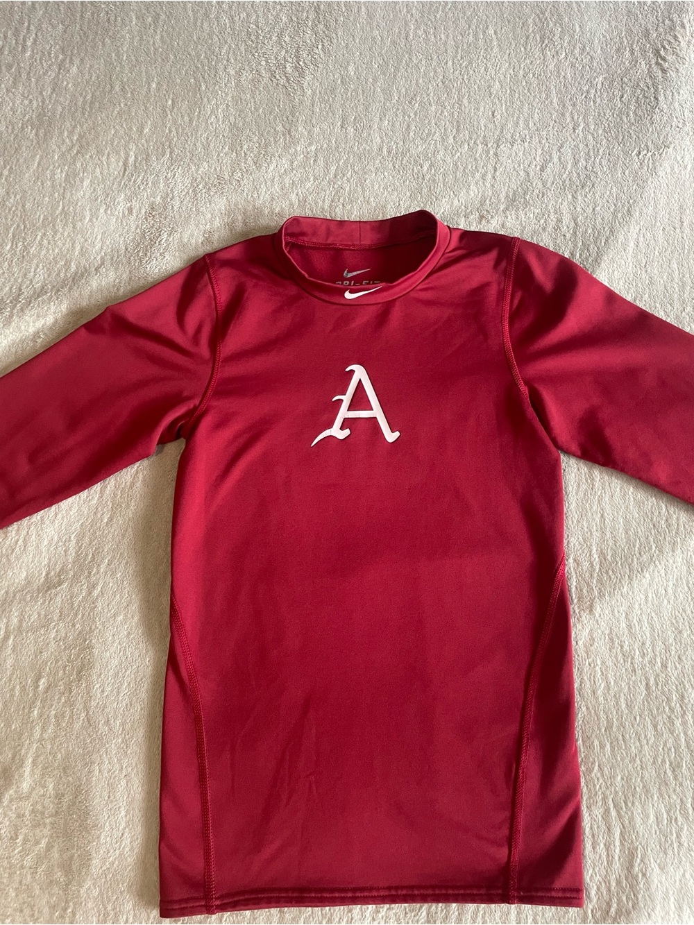 Nike Dri-FIT Alabama Crimson Tide Long Sleeve Performance Shirt Red XS